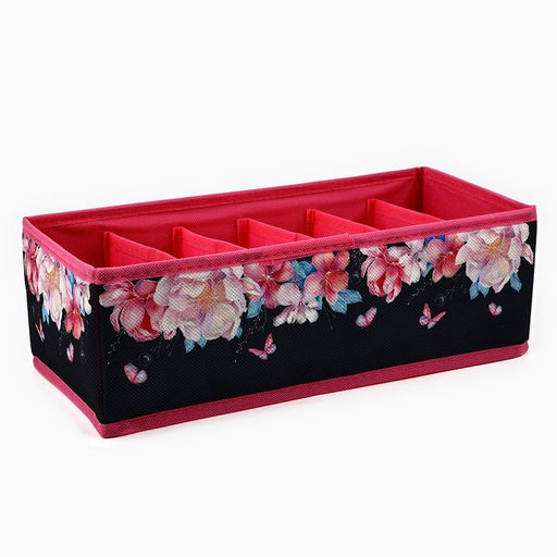 Органайзер для хранения, кофр для белья 6 ячеек Пионы, 321510 см - See you home фото 2