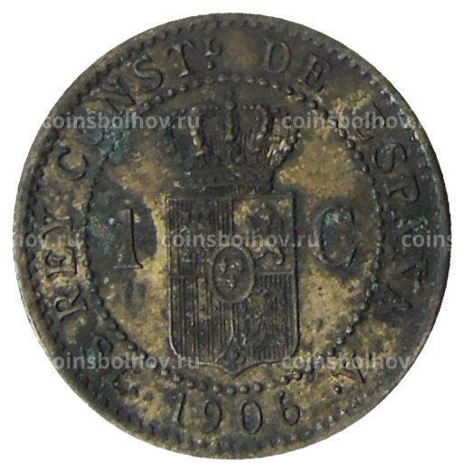 1 сентимо 1906 года Испания