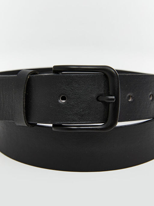 Deri G?r?n?ml? Erkek Kemer