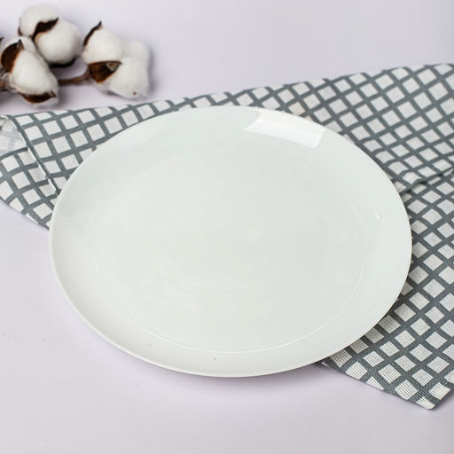 Тарелка обеденная круглая 25 см WHITE-ELEGANCE стеклокер. арт. PO-250E (115669)