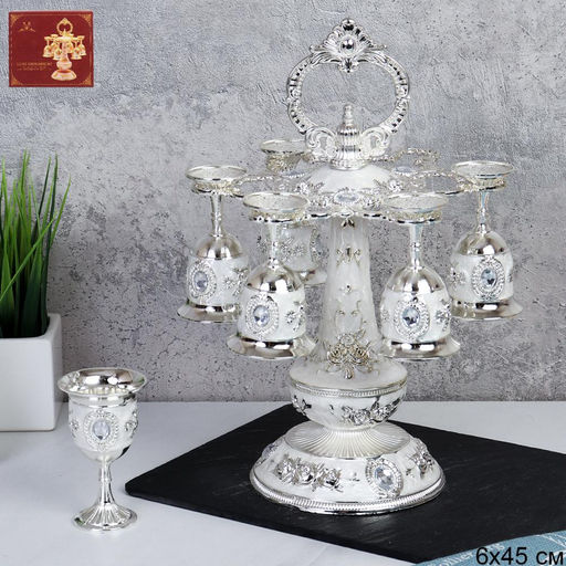 Рюмки на подставке 7 предметов / S-932 /уп 48/