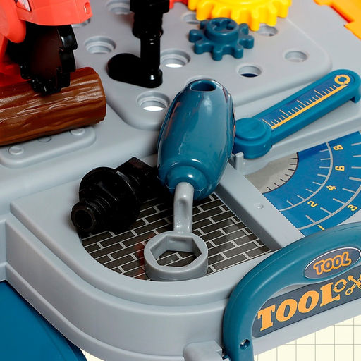 Игровой модуль детский 3 в 1 «Рюкзачок», верстак с инструментами, 23 элемента