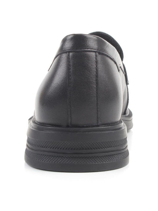 03-DYL144-1 BLACK Лоферы женские (натуральная кожа)