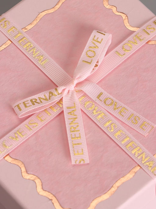 Набор подарочных коробок 3 в 1, прямоугольные с бантом, светло розовый, 19×19×9.8; 17×17×8; 15×15×6.5 см