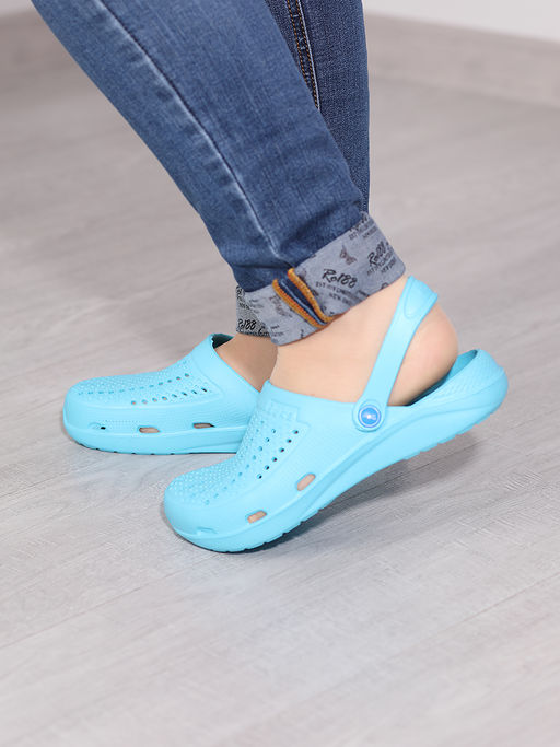 Кроксы синие