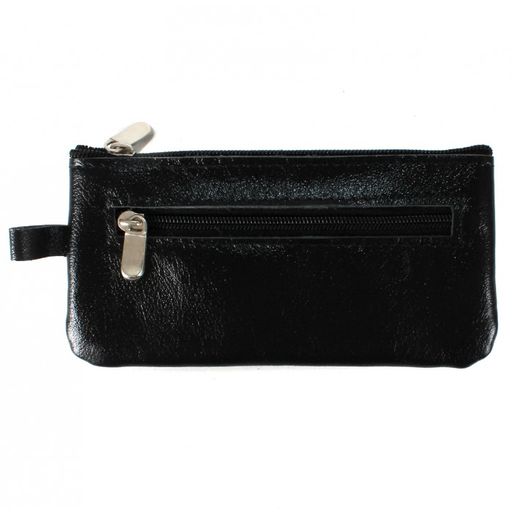 Футляр для ключей Croco-кл-500 (на молнии) натуральная кожа черный матовый (3) 209456  фото 2