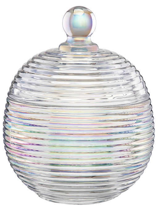 Горшочек д/меда 300 мл 10,7*10,7*13,5 см "Каскад" перламутровый