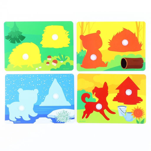 Развивающая игра на липучках «Изучаем животных. Кто где живет?»