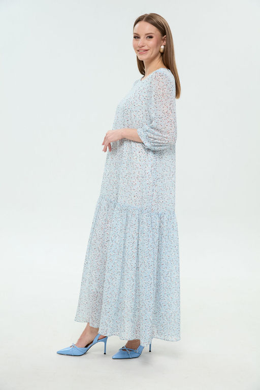 Платье NIKVA н1036-1 небесный  фото 7