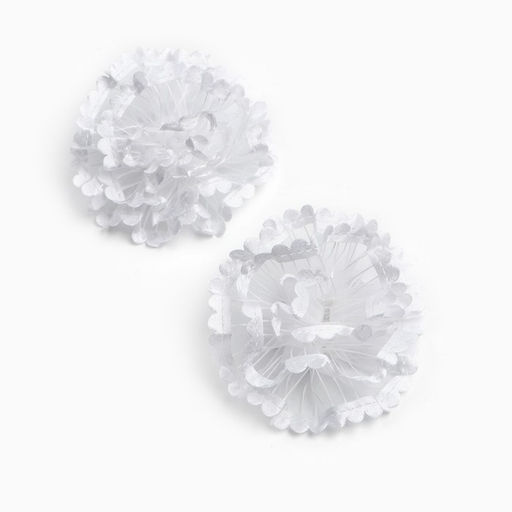 Бант для волос на резинке школьный, белый, 2 штуки, 7 см, Минни Маус