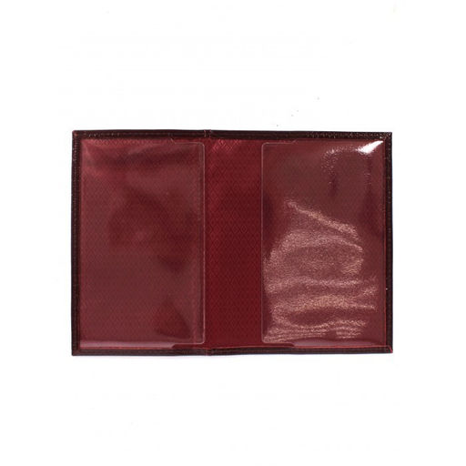 Обложка для паспорта Croco-П-406 натуральная кожа бордо игуана (78) 265095  фото 2