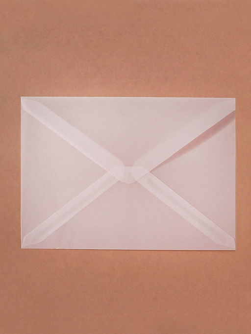 Набор 30 штук конвертов из кальки прозрачные, 11.5×16.5 см, плотность 113 г/м²