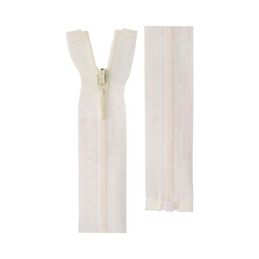 Молния Спираль р/м GAMMA т.3 G103L плательная пластик 50 см однозамковая 10 шт 2-й сорт №103 кремовый