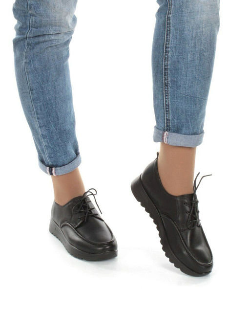 03-5308 BLACK Полуботинки женские - No name фото 4