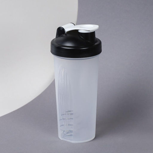 Бутылка/Шейкер SHAKER SHS-600 бело-чёрная, для спортивного питания 600ML/уп72 - Галеонтрейд фото 4