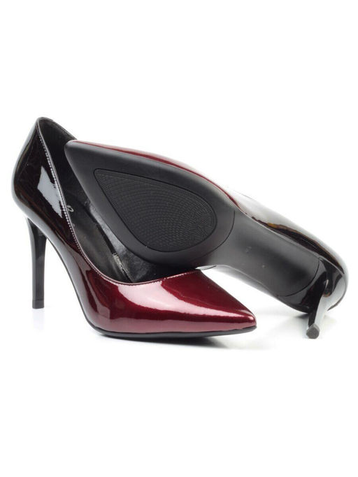 06-DBH20-4 RED/BLACK Туфли женские (натуральная кожа)