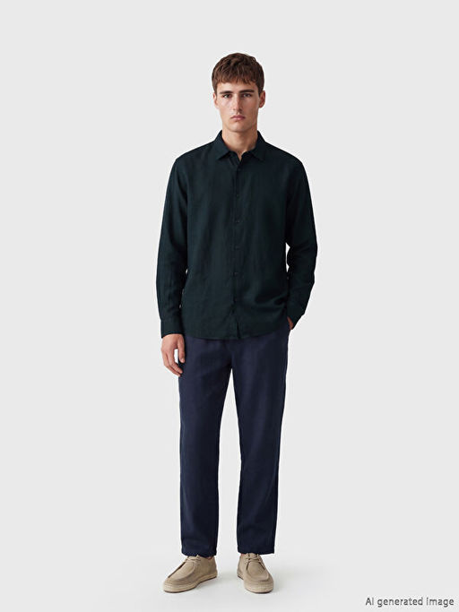 Рубашка Regular Fit мужская фактурная