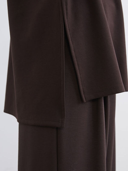 Bisiklet Yaka Oversize Kad?n Sweatshirt Tunik