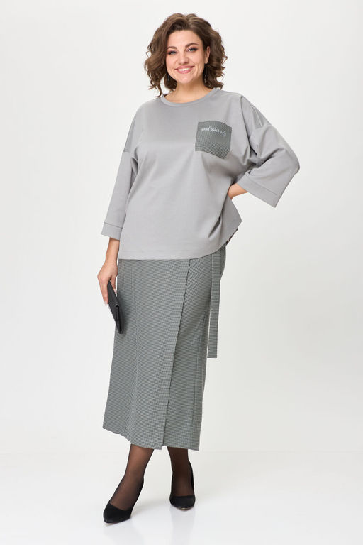 Костюм Michel Chic 1362/1-Р серый, клетка