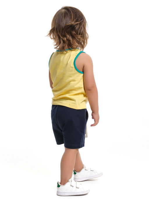 Майка для малыша UD 6565 белый/синий - Mini maxi фото 8