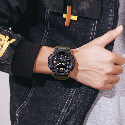 Часы наручные Skmei мужские электронные спортивные 1637army-green