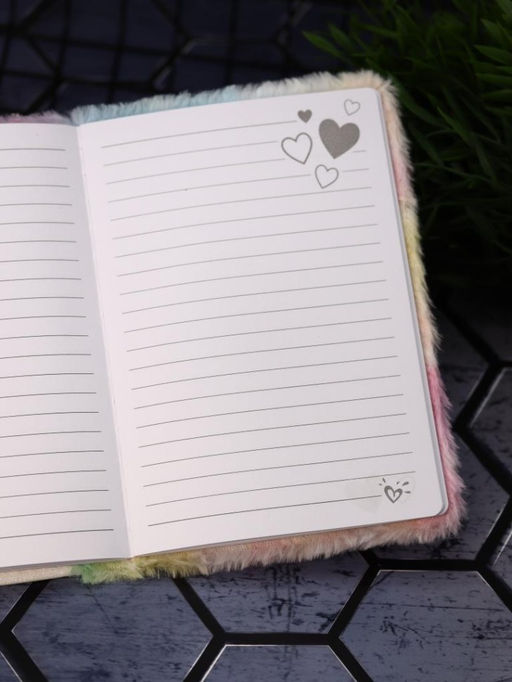 Блокнот плюшевый Happy mouse, rainbow, 21 х 15 см, плотность 80 гр.