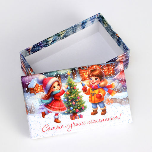 Набор подарочных новогодних коробок 10 в 1 «Новогдние каникулы», 32.5×20×12.5 - 12×7×4 см