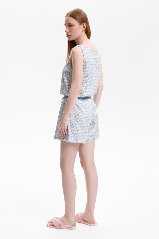 Е 20147/сахар,восточный орнамент пижама жен