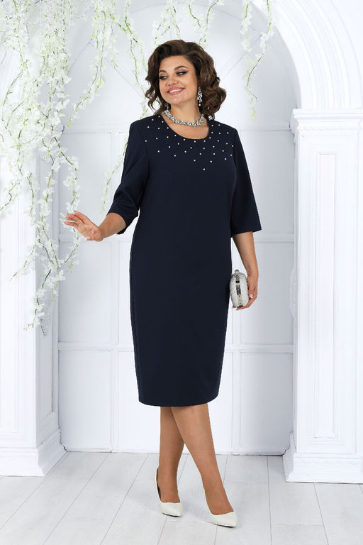 Платье Ninele 7431-Р темно-синий - Mira fashion фото 1068