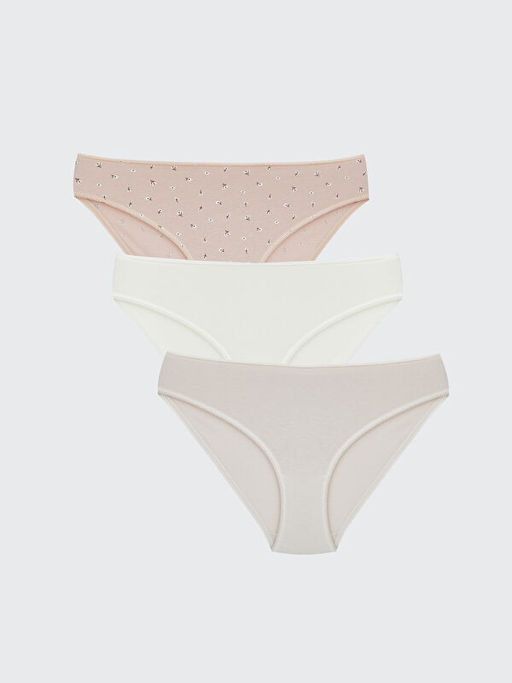 ?i?ekli Bikini K?lot 3l?