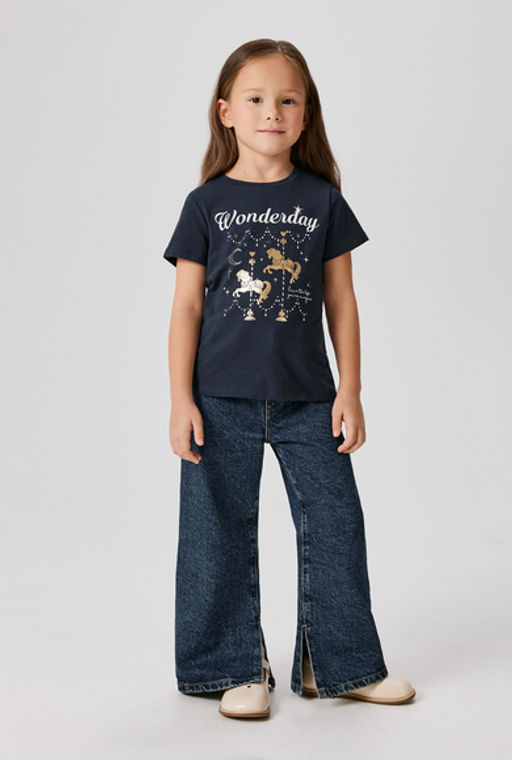 ACOOLA / Футболка детская для девочек Esfahan темно-синий  фото 2