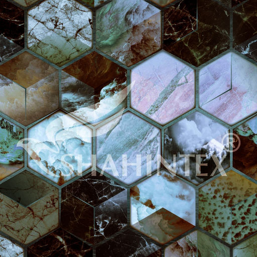 Коврик вырезной icarpet PRINT антискользящий (107) Соты Фэншуй 50х60  фото 2