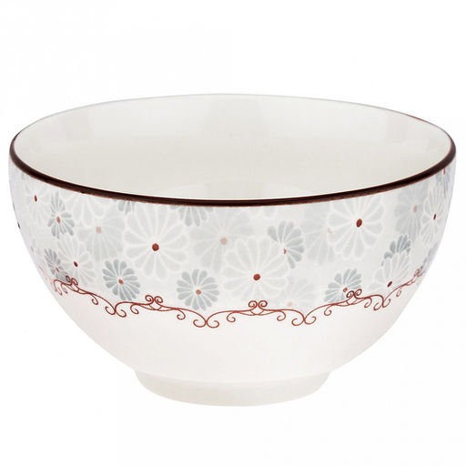 "Классика" Пиала фарфоровая 500мл, д12,6х7,1см, с деколью, отводка (Китай)