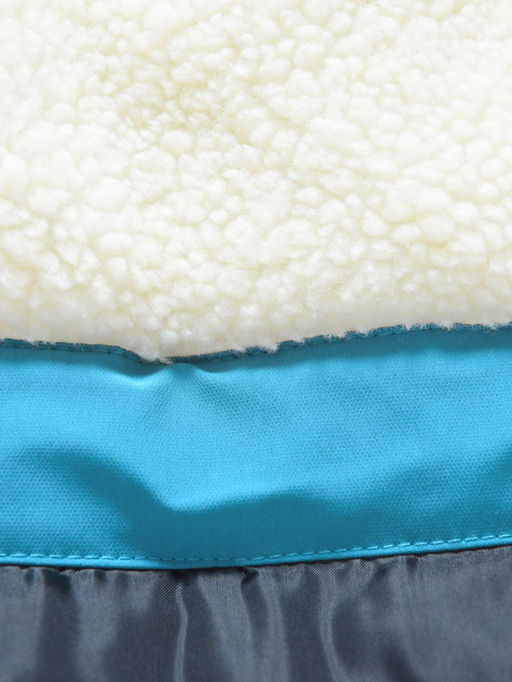 Парка зимняя подростковая для мальчика с капюшоном и мехом голубого цвета 9537Gl - Valianly фото 22