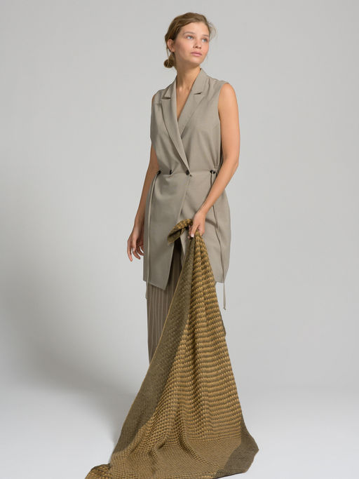 в составе шерсть мягкий двусторонний палантин - Tantino фото 3