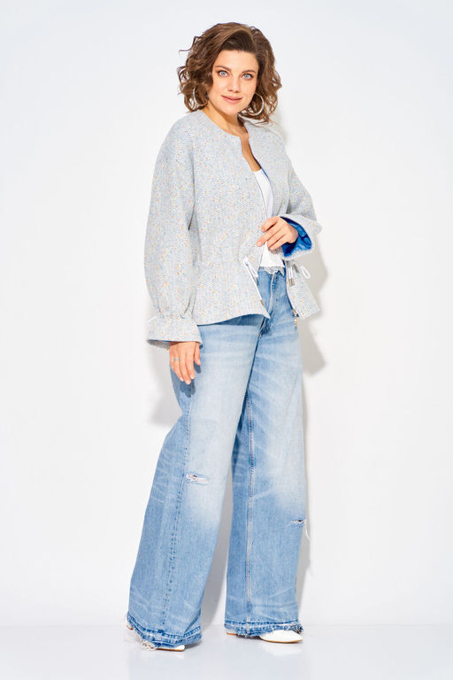 Жакет Liliana 1340н голубой меланж