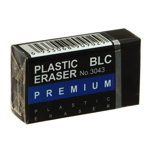 Цена за 26 шт. Ластик прямоугольный 37 х 22 х 12 мм, в картонном держателе, МИКС