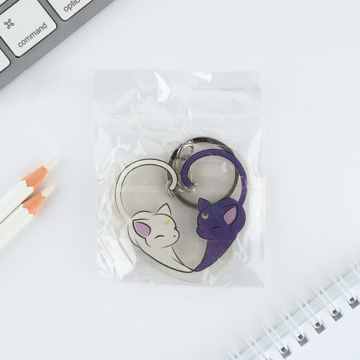 Брелок для ключей детский акриловый «Сердце», 5.9×6.7 см