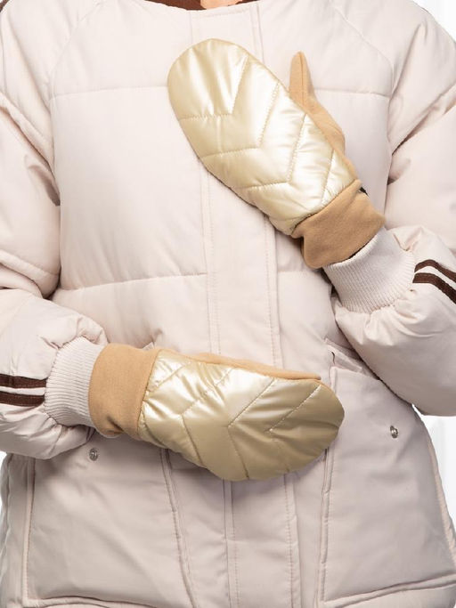 Рукавицы жен Labbra LB-CP-51 gold/cream  фото 16
