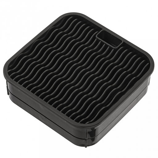 Подставка для ножей и столовых приборов пластмассовая 19х11х22,5см, черный (Россия)