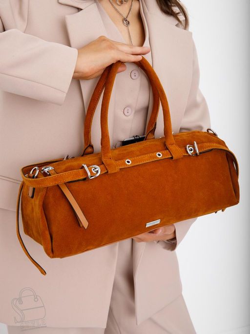 Сумка женская кожаная 98420MSS caramel Velina Fabbiano-Safenta