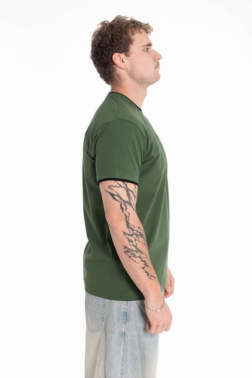 Футболка М125030Пх хаки/черный - Елена фото 4