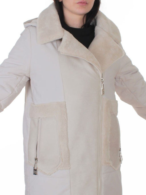 8088 LT. BEIGE Куртка зимняя женская (верблюжья шерсть, 120 гр. холлофайбер)