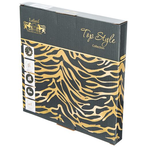 ТАРЕЛКA ЗАКУСОЧНАЯ  LEFARD TOP STYLE ЧАСЫ 20,5 СМ СЕРАЯ  фото 3