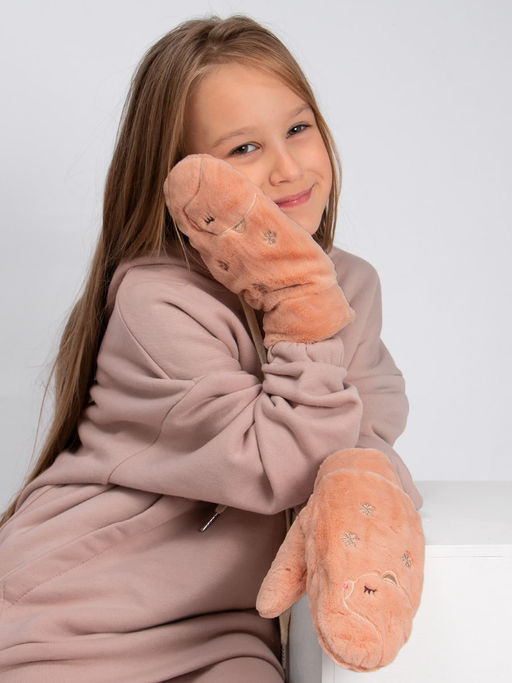 Варежки детские меховые Kim Lin  фото 2