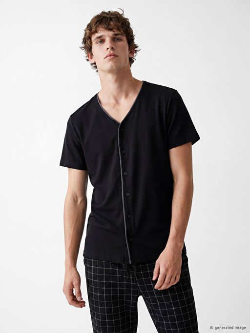 Regular Fit Ekose Erkek Pijama Tak?m