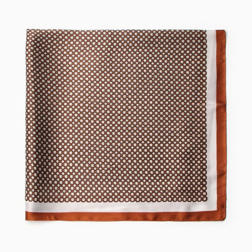 Платок женский MINAKU 70*70 см, кофейный  фото 3