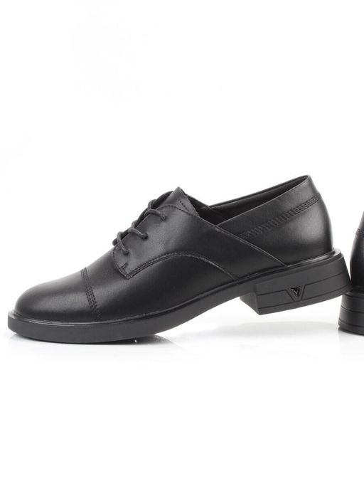 03-M47-68 BLACK Полуботинки женские (натуральная кожа)