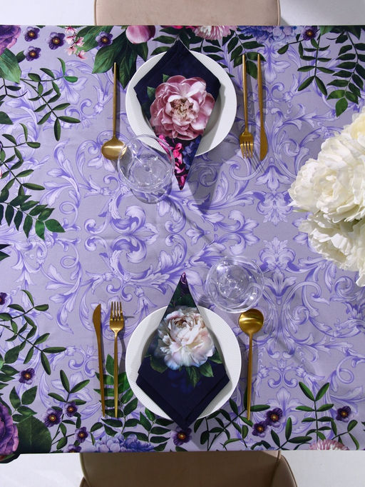 Набор кухонный Этель. Цветочный этюд: скатерть 180?150 см, салфетки 40?40 см-8 шт., 100% хлопок