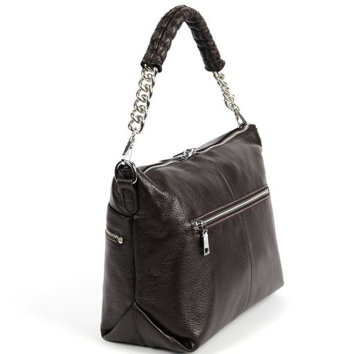 Женская кожаная сумка 1682-С Кофе - Sergio valentini фото 3